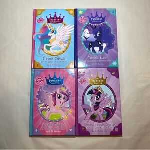 My Little Pony Princess Collection 4 Books Set Hardcover Celestia Luna Twilight